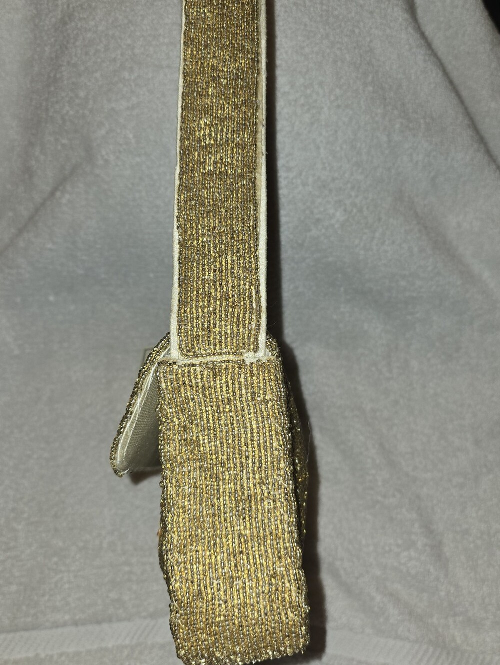 TJ Maxx Viral Autumn Pumpkin Spice Latte Beaded Handbag Gold Metallic  NWT - Picture 10 of 15